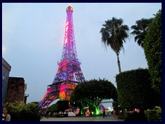 Eiffel Tower, illuminated at Windows of the World.